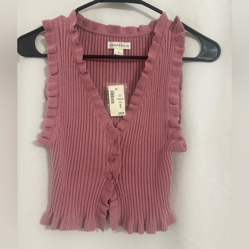 NWT Cropped Sweater Vest